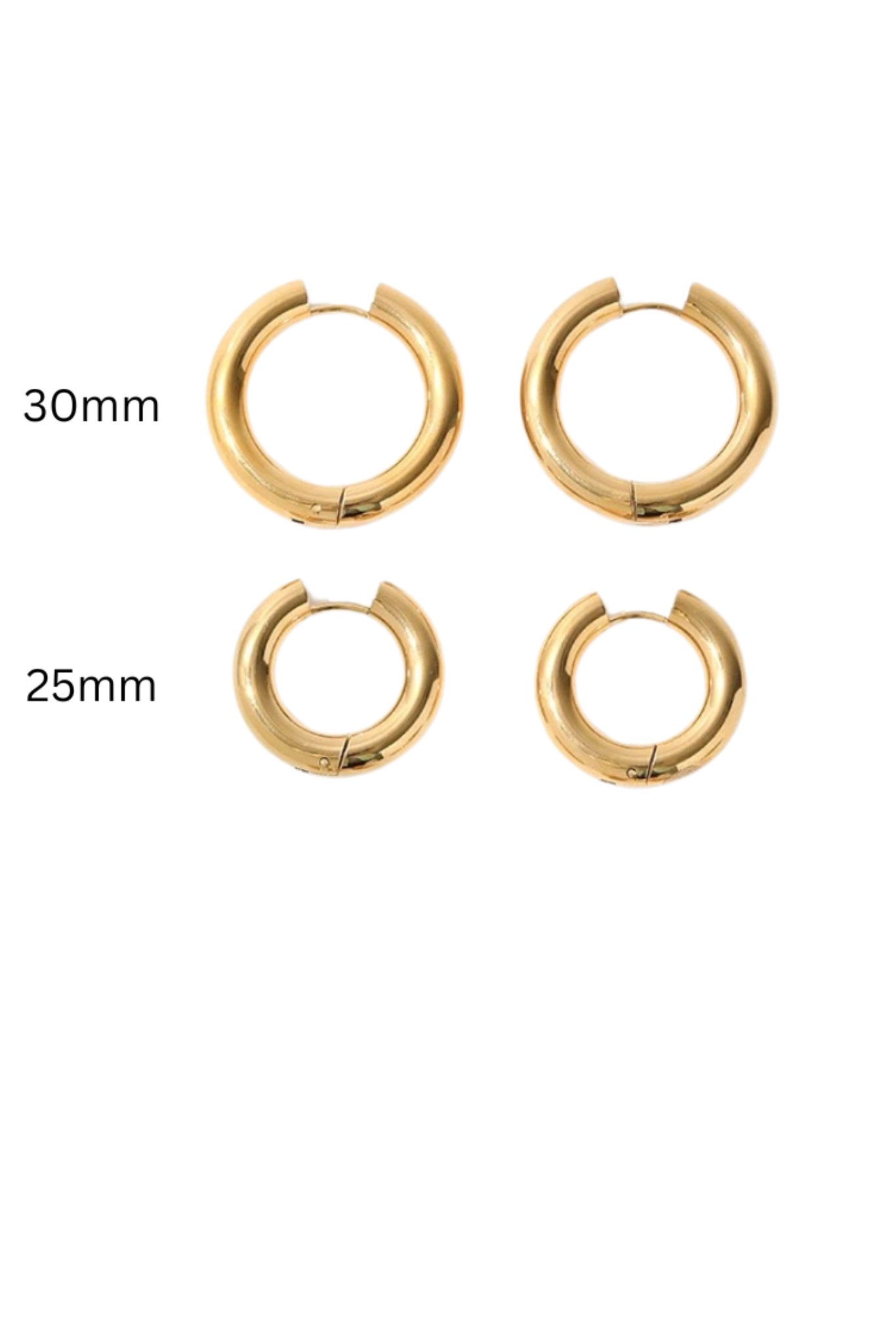 Naxos 18K Gold Plated Chunky Hoop Earrings