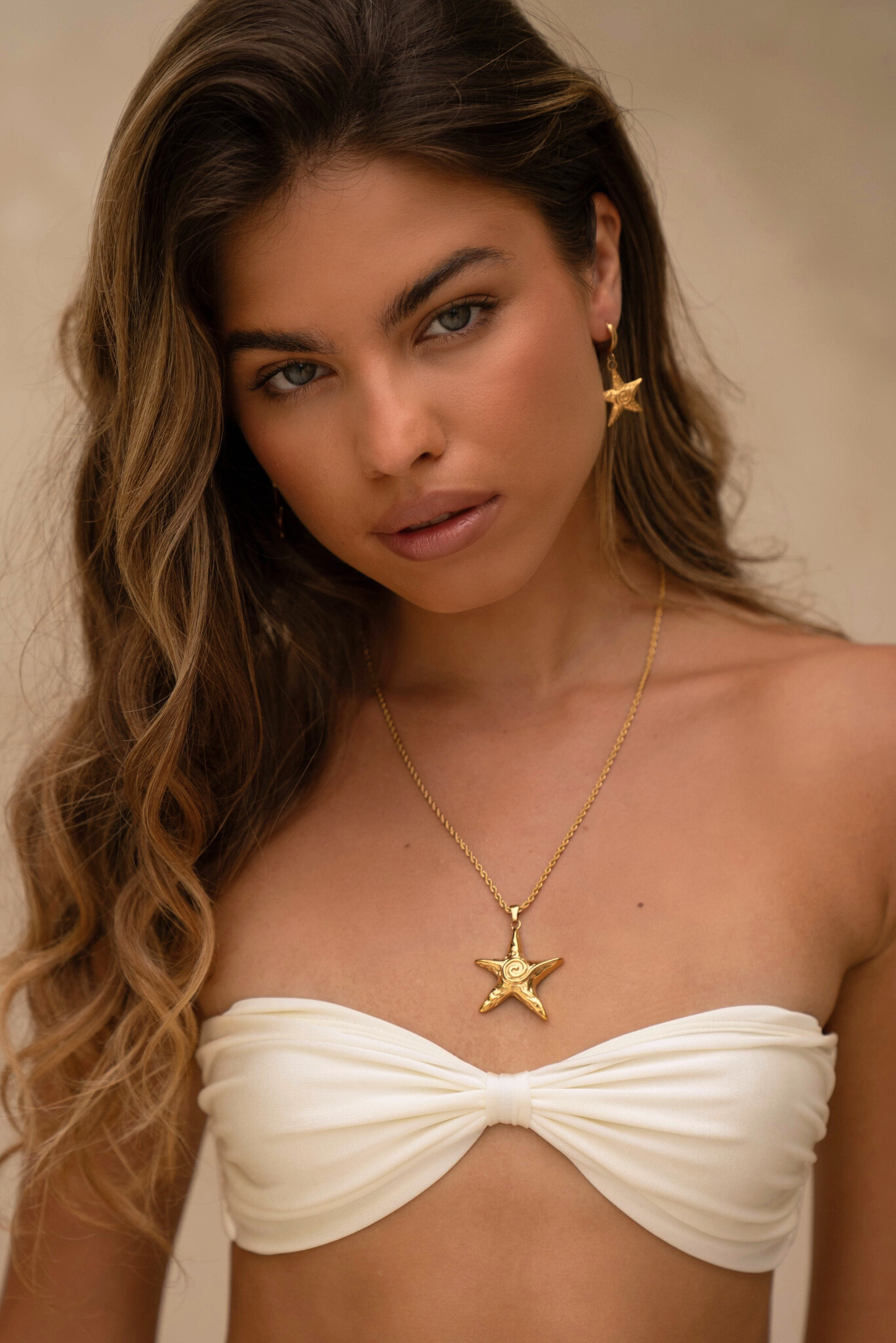 Dalaia 18k Gold Plated Starfish Pendant Necklace