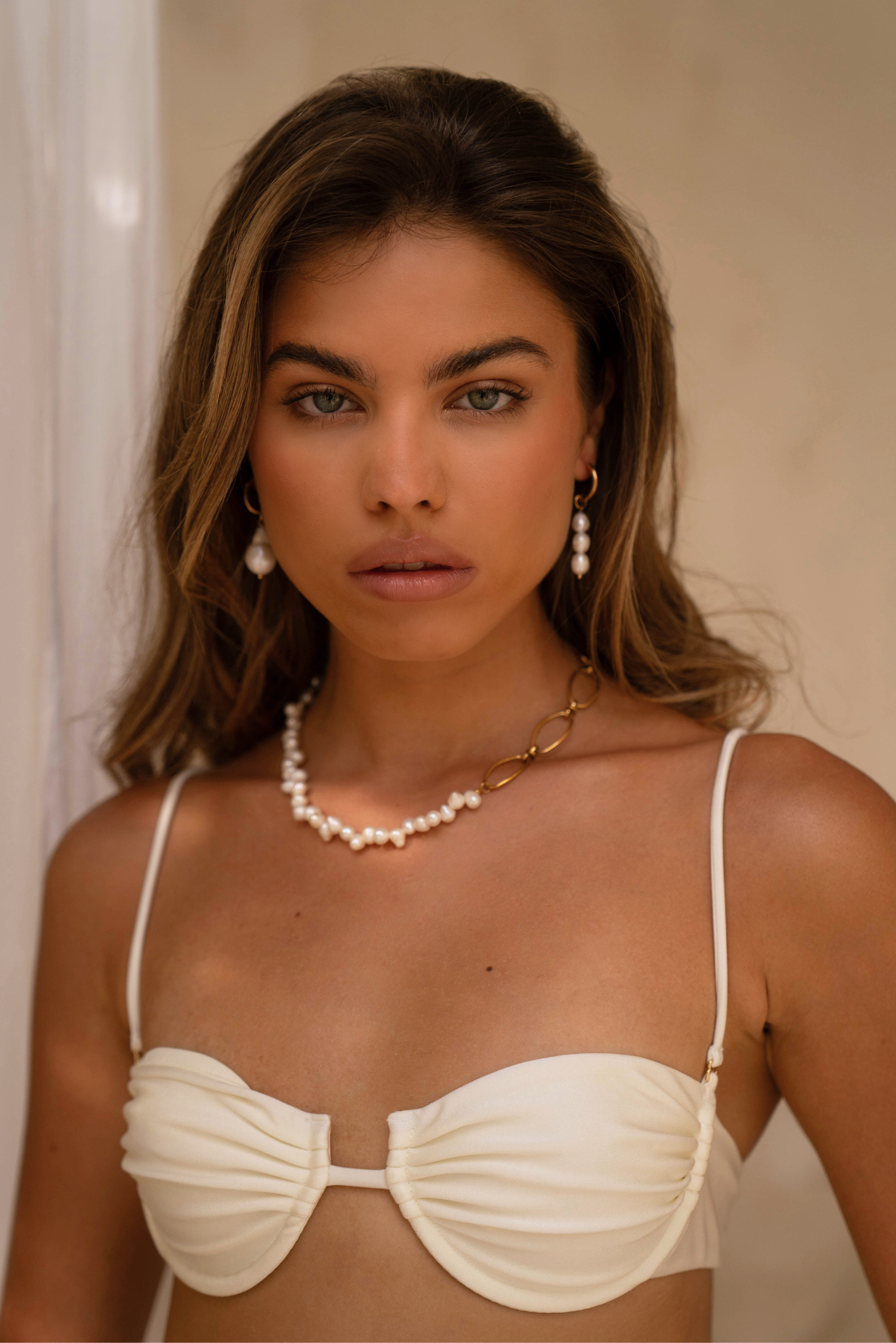 Ilia 18k Gold Plated Baroque Pearl Drop Earrings
