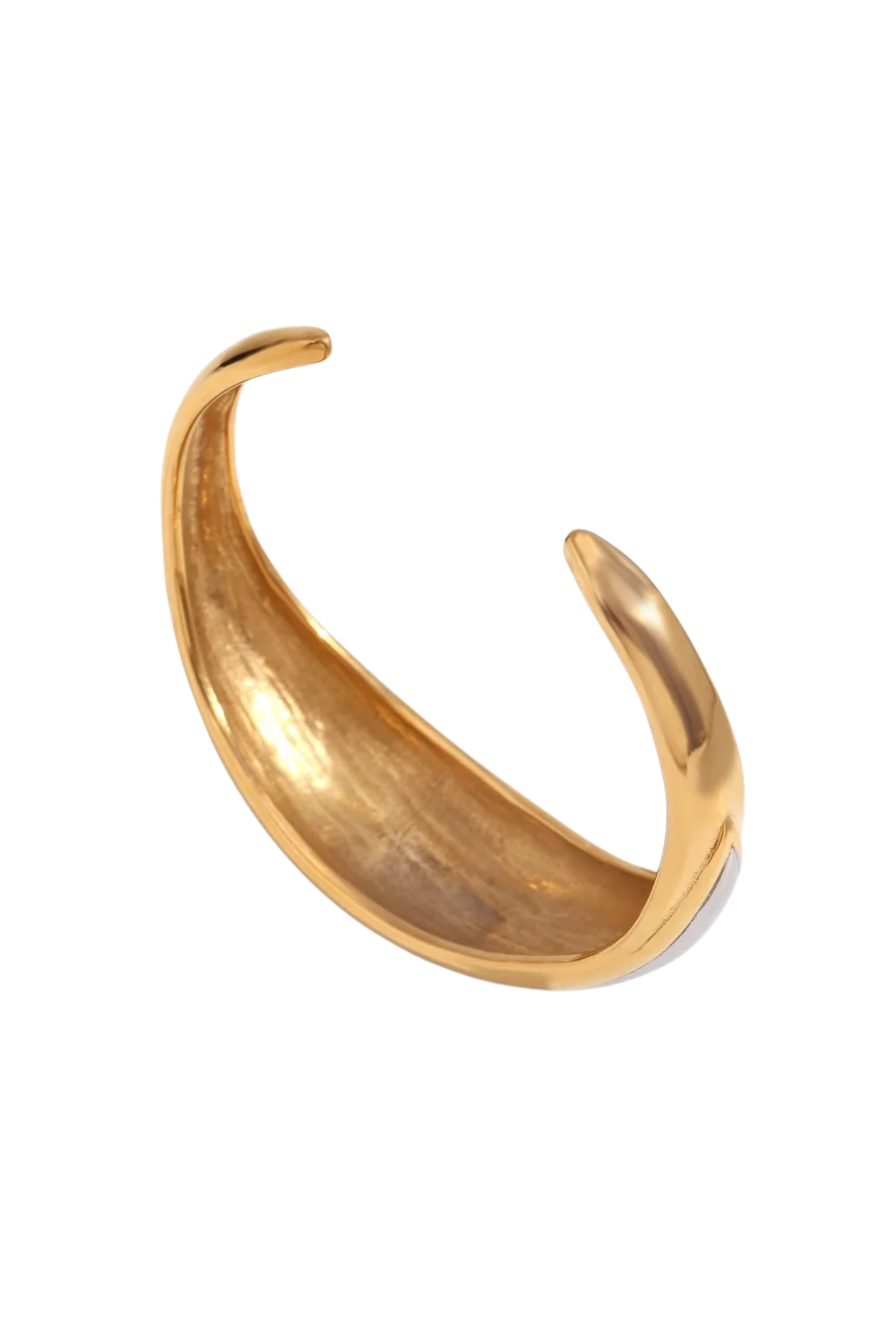Maja 18k Gold Plated Two-Tone Cuff Bracelet