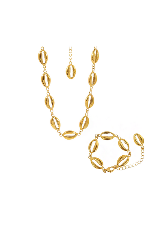 Maari Shell Chain Jewelry Set