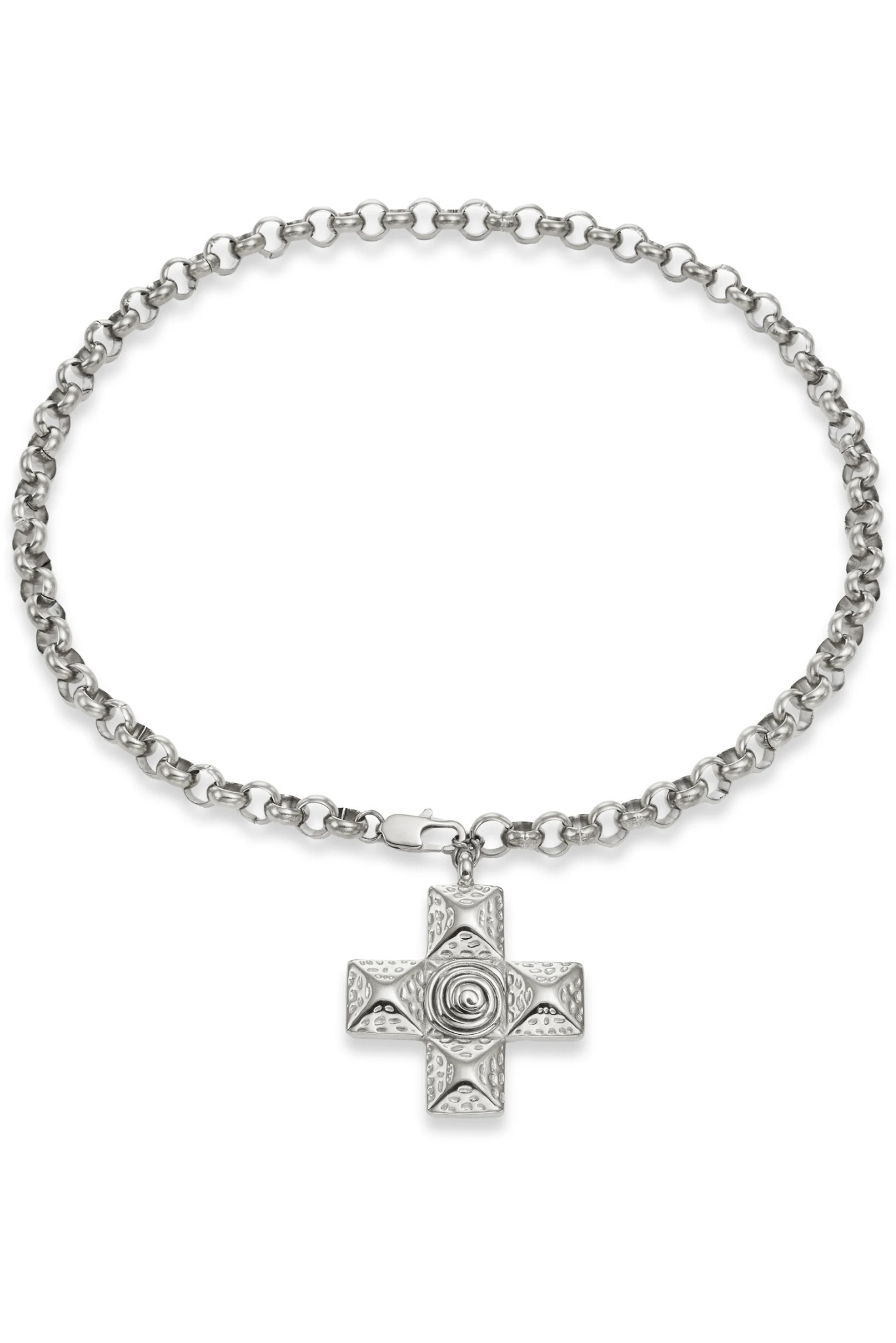 Yuma 18k Gold Plated Cross Pendant Chain Necklace