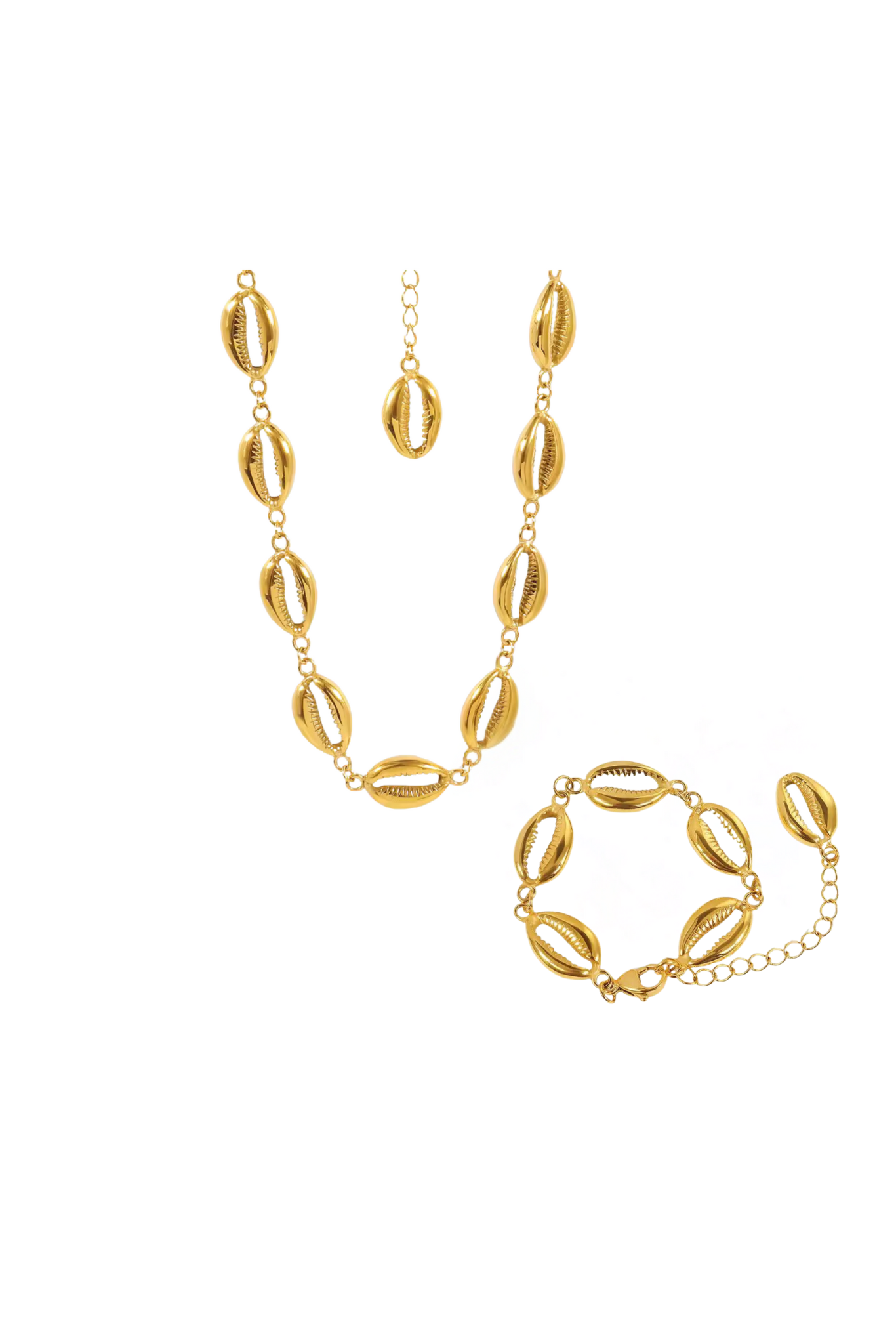 Maari Shell Chain Jewelry Set