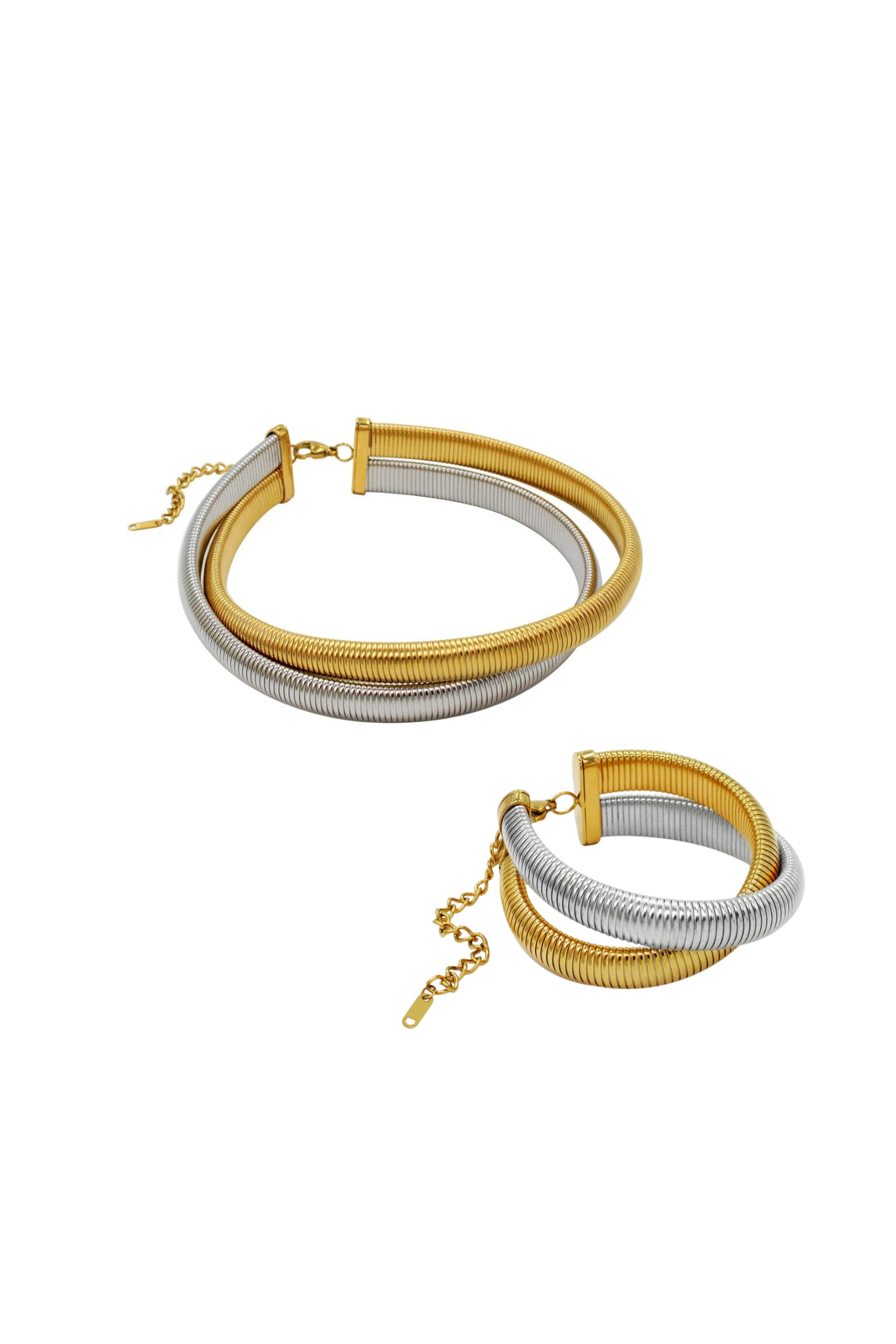 Eydís Layered Flex Snake Chain Jewelry Set